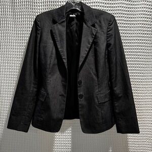 Tahari Classic Black/grey  pinstripe Women's Suit Jacket